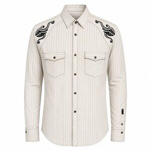 Y2K Roar Westerncore Embroidered Shirt Mens Size XXL Cowboy Grunge Americana